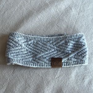 CC Beanie Diagonal Criss-Cross Patterned Head Wrap